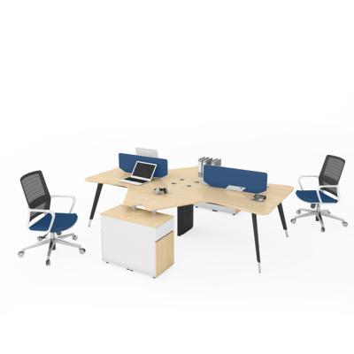 China Assemble Office Furniture Desks 4 Seater Modular Office Workstations for sale