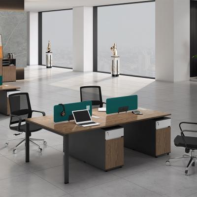 China Modern Force Factory Design Office Table For 4 Person, 4 Seat Office Workstation, One Set For 4 Seater for sale