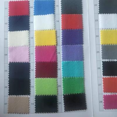 China Shrink-Resistant 100% Polyester Textile Plain Dyed Fleece Velvet Nylex Lining Loop Fabric Manufacturer for sale