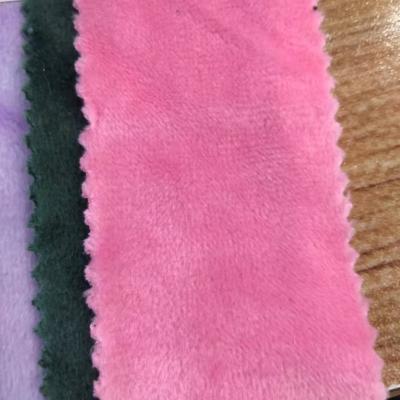 China Super Soft Pile Knit Fabric Velvet Micro 100% Polyester Polyester Shrink-Resistant for sale