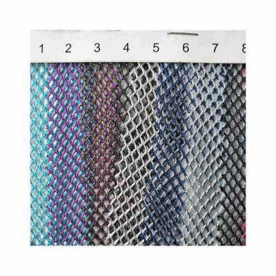 China Good Quality Action Shrink-Resistant 100% Universal Polyester Diamond Mesh Fabric For Luggage for sale