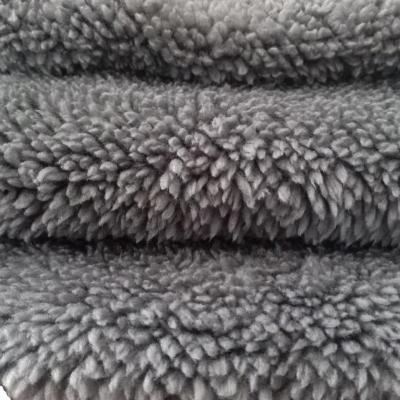 China High Quality 100% Brushed Sueded Polyester Shu Velveteen Sherpa Fleece Fabric for sale