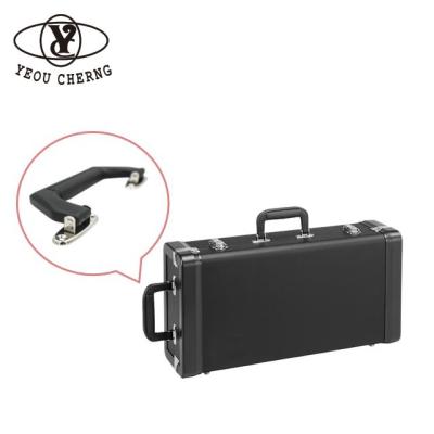 China Plastic handle with artificial leather appearance Yeou Cherng H201 various size plastic case stitching black handle for tool box aluminum handle for sale