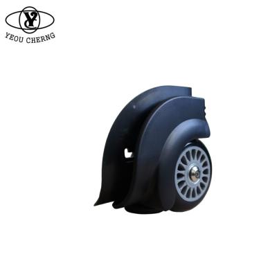 China Luggage Angle Corner Caster With Big Wheels Suitcase ABS 80mm PU Wheel Luggage Parts Bearing Spare Part for sale