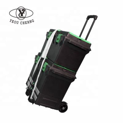 China Plastics Wholesale Plastic Collapsible Grocery Luggage Trolley Retractable Handle for sale