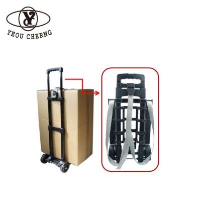 China OEM Best Selling Folding Plastic Luggage Hand Trolley Trolley for sale