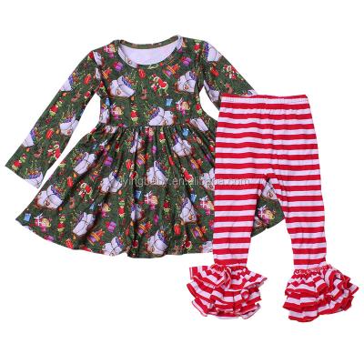 China Christmas Boutique Autumn Casual Clothes Set 0-12 Years Old Kids Girls Clothes New for sale