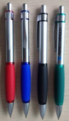 China Metal Ball Pen with rubber for sale