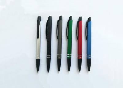 China Popular clips Aluminium bar Brushed Metal Promotion Pen with Laser Logo (M112) for sale