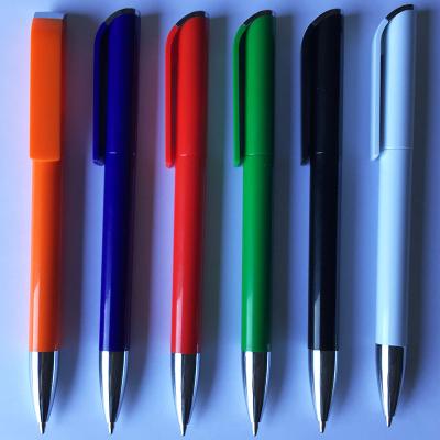 China Plastic Ballpoint Pen with silk printing LOGO for sale