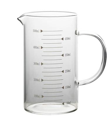 China 1L Measuring Cups Stored Glass Jugs With Airtight Lid Pitcher Liquid Milk Glass Measuring Cup for sale