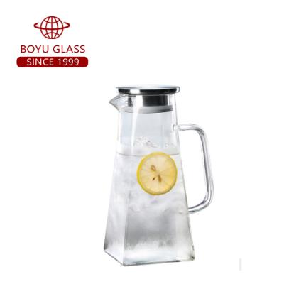 China stored heat resistant glass teapot/household transparent glass teapot for sale