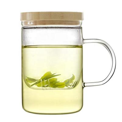 China WITH LID Double Wall Glass Tea Maker Borosilicate Drink Filter Cup Infuser Mug for sale