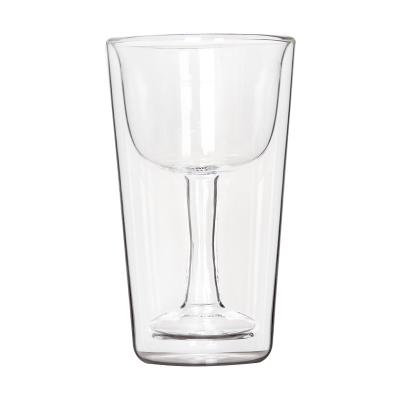 China Stocked best to sell new style double wall high borosilicate glass cup for sale