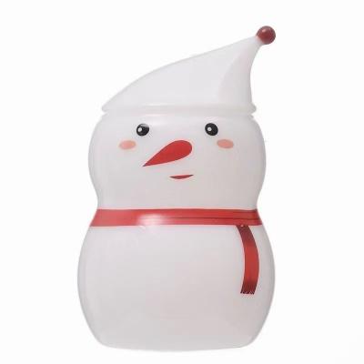 China Cute Double Wall Glass Snowman Christmas Glass Eco - Friendly for sale