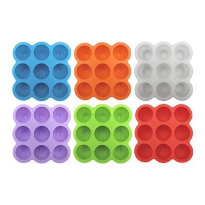 China Viable Hot Selling Universal 9 Cavity Silicone Egg Bites Mold For Kitchenware for sale