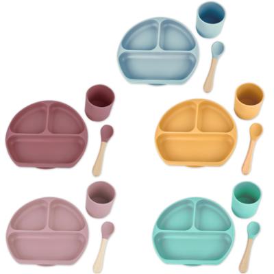 China 3set BPA Suction Cup BPA Free Non-Slip Multi-Function Silicone Baby Feeding Table For Baby for sale