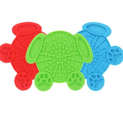 China Viable Wholesale BPA Free Reusable Suction Silicone Non Slip Dog Lick Mat for sale