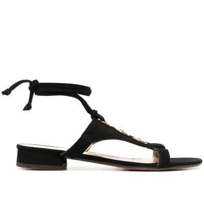 China 2022 fashion trend new style discount t-shaped strap ankle straps sexy ladies flat sandals for sale