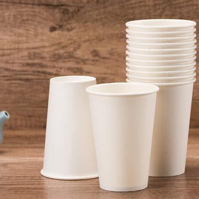 China Disposable White Paper Cups-Hot/Cold Disposable Beverage Cups For Water, Juice, Coffee For Drinking Stations, Parties Or Cafe for sale