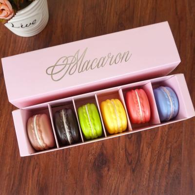 China Hot Selling Disposable Food Grade Paper Macaron Packaging Box for sale