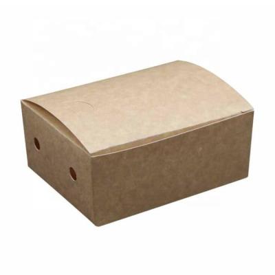 China Disposable Wrinkled Take Away Fried Chicken Paper Box for sale