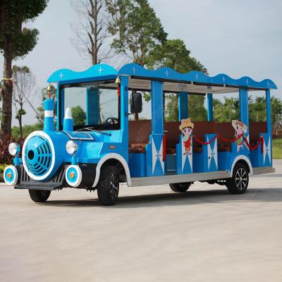 China ALLOY 14 Seat Electric Sightseeing Vintage Tour Shuttle for sale