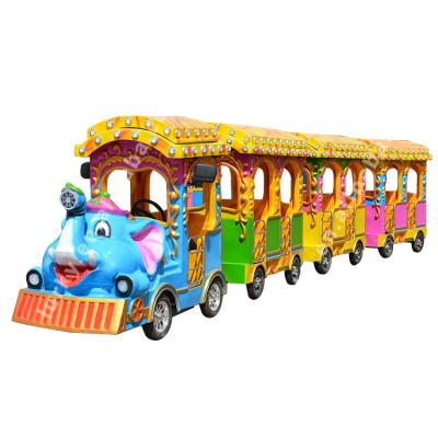 China Mall train outdoor electric trackless tourists elephant trackless train for sale for sale