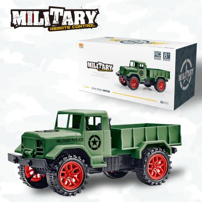 China 2022 RC Hobby Business RC Toy Radio Control Military Police Truck 1:24 Popular Hot Simulation Toy Car for sale