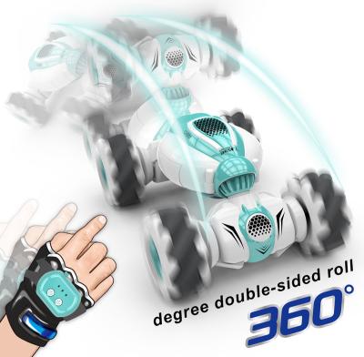 China RC Model Radio Control Cars Toy 360 Degree Rolling Gesture Feeling Double Side Twist Stunt RC Car With High Speed for sale