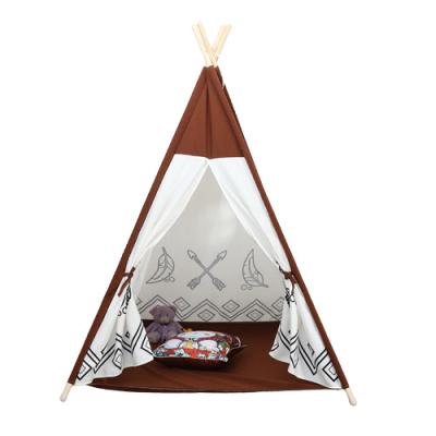 China 2022 design cotton+hemp 2022 design kids toys indoor baby toys popular indian style educational hot sale crawling tent for sale