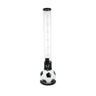 China ABS/PP/PET 3 liter beer tower beer dispenser with soccer base/soccer beer tower for sale