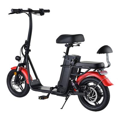 China Light High Carbon Infinitely Variable Electric Frame Infinitely Variable Electric Bike 36V 250W 14inch Speed ​​Steel Varnished Electric Scooter for sale