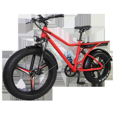 China Aluminum Alloy 26 Inch Anti Slip Fat Tire Electric Mountain Bike Motor Wall Rear View Power Battery Moped Fun Time Multifunctional Bicycle for sale