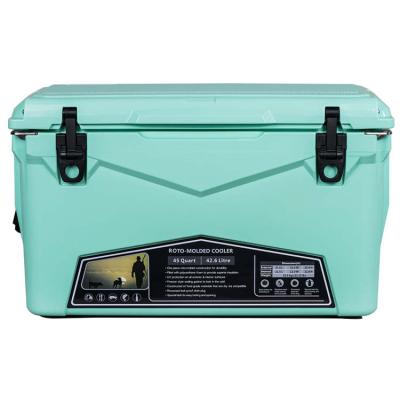 China Kuer Ice Cooler Box 42.6l Waterproof High Quality Rotomolded Fish Storage Cooler Box for sale