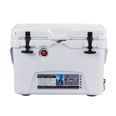 China Newest Design Waterproof Large Capacity 18.9l White Good Quality Suitable Price Fishing Cooler Box for sale