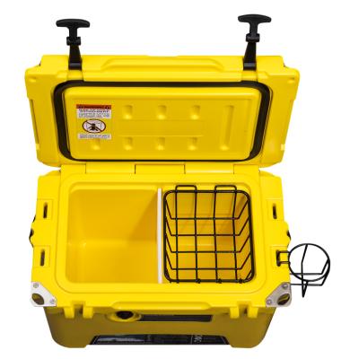 China Cooler box at better prices top quality color waterproof plastic single kuer-b 20qt seafood for kayak for sale