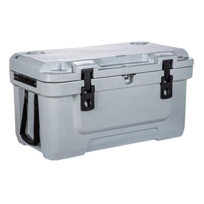 China Waterproof insulated ice cooling box rotomolded again hard plasitc 45QT cooler for outdoor kitchen for sale