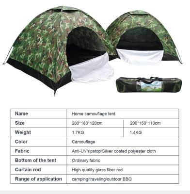 China Waterproof Camouflage/Field Game Maker Outdoor Camping Family Kuer Tent With Accessories for sale