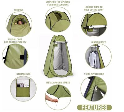 China Camouflage Portable Foldable SUV50+Instant Play Roomy Outdoor Camping Shower Pop / Sweep Up Privacy Tent for sale