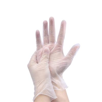 China Categoría alimenticia transparente de los guantes disponibles plásticos de la seguridad del PVC FDA/certificado del CE en venta