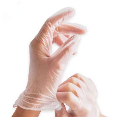 China Guantes protectores disponibles transparentes del vinilo del PVC para la cocina del quehacer doméstico médica en venta