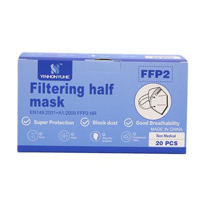 China Disposable Dustproof Particle Filtering 5 Ply FFP2 Mask Te koop