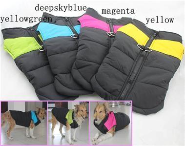 China La ropa fornida de lujo colorida del perro para el invierno concede prenda impermeable de las capas en venta