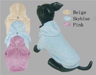 China Winter Dog Coats Velour Hoodies for sale