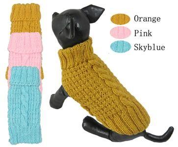 China Hand Knitted Winter Dog Coats for sale