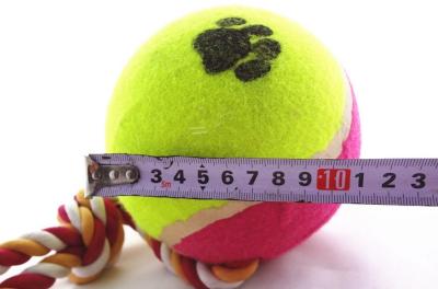 China Environment Friendly Party Pets Dog Toys Ball With Rope For Playing & Gift for sale