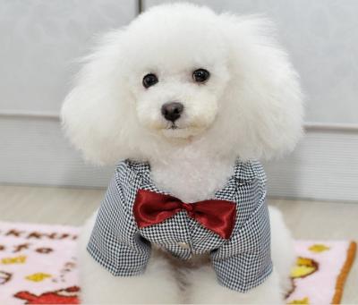 China Customized Decent Pet Wedding Suit , Dog Formal Wear with Red Bow Tie for Spring for sale