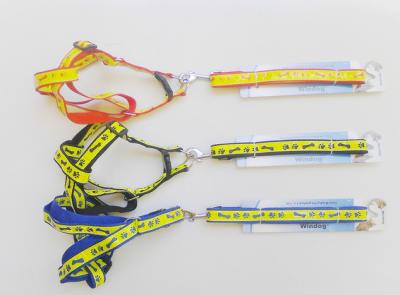 China Pet safety reflective dog leash and harnesses High brightness for sale