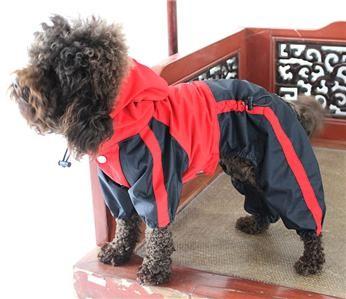 China Water Proof Pet Large Breed Dog Clothes Raincoat Outfits L - XL Size for sale